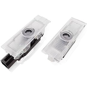 2Pcs Car Door Light Easy Installation Car Door LED Logo Projector Welcome Light Puddle lamp Compatible with 458 488 599 612 FF F12 California (02)