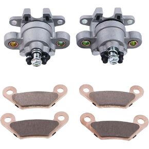 Front Rear Left & Right Disc Brake Caliper w/Pads VGA12134 Compatible with John Deere Gator HPX 4X4 TX 4x2 Turf