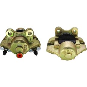 Front Brake Calipers 2Pcs Set Left & Right With Pads Compatible With 98-1150-B 3116151078 or 3116151078EC Beetle 66-79 - Ghia 66-72 - Type-3 66-2/71