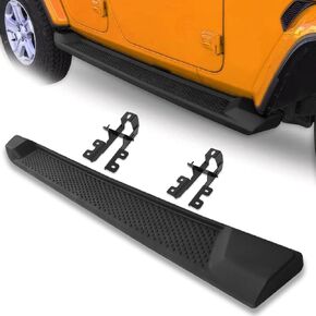 4 لوحات تشغيل الأبواب تناسب Wrangler JL 2018 2019 2020 2021 2022 2023 2024 Steel Build Bracket Side Steps Sturdy Bracket