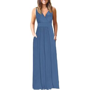 فستان رسمي من أوسيلي للمرأة ، فستان رسمي عميق الخامس ، كوكتيل عادي ، فساتين طويلة ماكسي مع جيوب 2025 جديدة in Kuwait