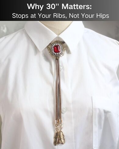 PEARLY JUN Bolo Tie for Men Women Rhinestone Cowboy Brown Country Style Handmade Leather String Rodeo Festive Days Gifts in Kuwait