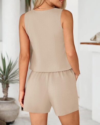 BTFBM Women's Blazer 2 قطعة Summer 2025 زر ملابس الأعمال غير الرسمية لأسفل سراويل شورتات شورتات صالة in Saudi Arabia