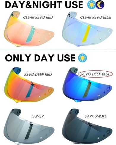 Compatible with C10 Visor HJ 34P Replacement Motorcycle Helmet Visor Tint Face Shield (Sliver) in Saudi Arabia