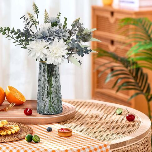 Leftover Fake Flowers in Vase,Faux Flowers in Vase,Table Centerpieces for Dining Room,Flower Centerpieces for Tables,Artificial Flowers in Vase,Kitchen Table Decor,Coffee Table Decor in Saudi Arabia