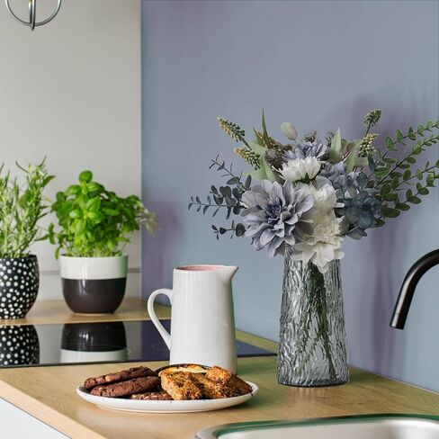 Leftover Fake Flowers in Vase,Faux Flowers in Vase,Table Centerpieces for Dining Room,Flower Centerpieces for Tables,Artificial Flowers in Vase,Kitchen Table Decor,Coffee Table Decor in Saudi Arabia