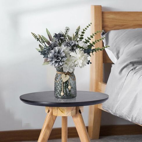 بقايا زهور مزيفة في إناء ، زهور فو في مزهرية ، مركزية مركزية لغرفة الطعام ، القطع المركزية للزهور للجداول ، الزهور الاصطناعية في مزهرية ، ديكور طاولة المطبخ ، ديكور طاولة القهوة in Kuwait