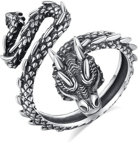 Vito Sterling Silver & 18k حلقة ثعبان الذهب للنساء - فتح هدية مجوهر in Kuwait