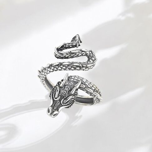 Vito Sterling Silver & 18k حلقة ثعبان الذهب للنساء - فتح هدية مجوهر in Kuwait
