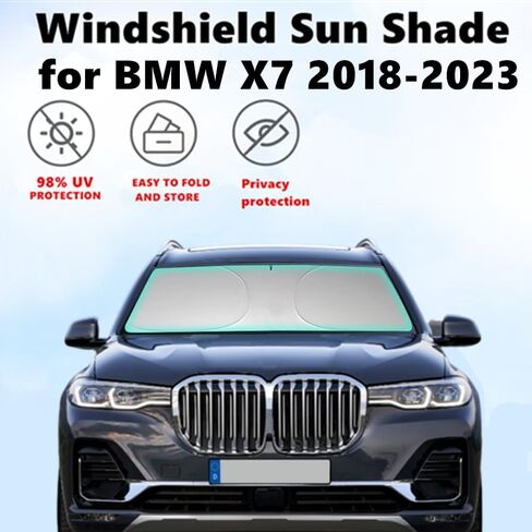 Windshield Sun Shade for 2020-2025 Lincoln Corsair Foldable Car Front Window Sunshade Double Layer 240 T Sun Visor Protector Reflective Cover Block UV Rays & Sun Heat Keep Your Car Cooler in Kuwait