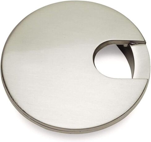 Cosmas® 50203SN Satin Nickel 2-1/2" Two Piece Zinc (Metal) Desk Grommet - 3" Overall Diameter in Kuwait