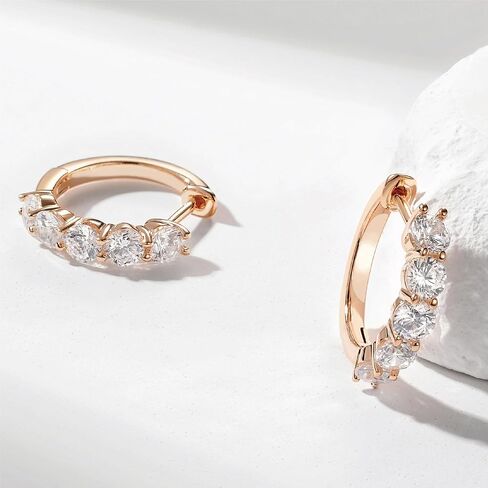 Gold-Plated Silver Plated Chunky Gold Hoop Earrings for Women Emeralds CZ Drop Dangle Earrings Studs Trendy Jewelry in Kuwait