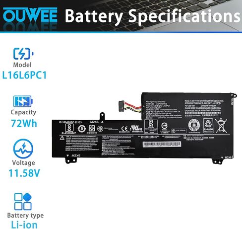 بطارية الكمبيوتر المحمول L17L3PG1 L17M3PG1 متوافقة مع Lenovo Legion Y530-15ICH Y7000 2019 1050 Y7000-2019-PG0 Y540-15IRH-PG0 Y540-17IRH-PG0 Y7000P Series Notebook L17M3PG3 L17C3PG1 11.34V 52.5 ذوي الخوذات البيضاء in Kuwait