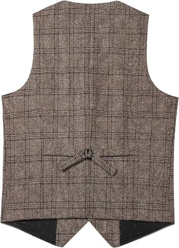 Sevenboy Mens Vintage Suit Step Plaid Tweed منتظم Fit Perctcoat Polka Dot in Kuwait