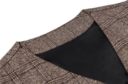 Sevenboy Mens Vintage Suit Step Plaid Tweed منتظم Fit Perctcoat Polka Dot in Kuwait