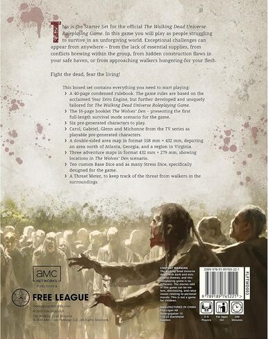 The Walking Dead Universe RPG: Base Dice - Roleplaying Game Accessory, 10 Dice Set, Free League Publishing in Saudi Arabia