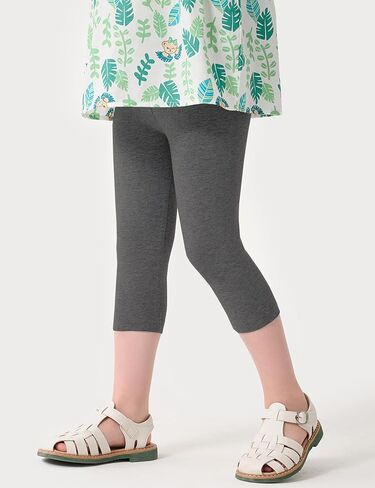 Kiench Girls Capri Leggings Cotton 3/4 Pants Summer School School Sports Pack of 3 in Kuwait