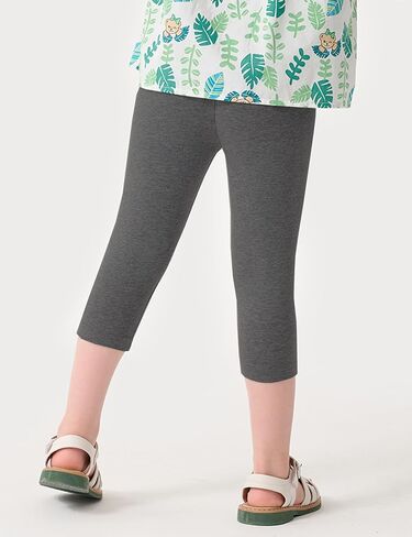Kiench Girls Capri Leggings Cotton 3/4 Pants Summer School School Sports Pack of 3 in Kuwait