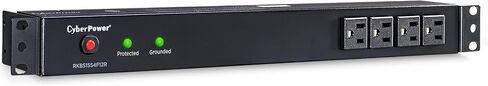 CyberPower RKBS15S2F8R Rackbar Surge Protector | 120V/15A, 10 Outlets, 15 Foot Power Cord, 1U Rackmount, UL Listed in Kuwait