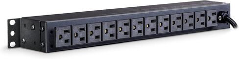 CyberPower RKBS15S2F8R Rackbar Surge Protector | 120V/15A, 10 Outlets, 15 Foot Power Cord, 1U Rackmount, UL Listed in Kuwait