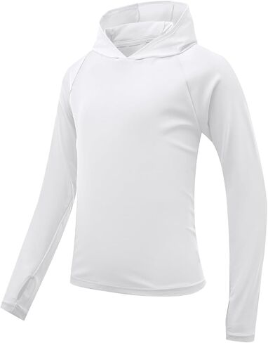 Century Star Long Sleeve Rash Guard Swim Shirts for Boys Toddler Kids UV Protection Fishing Hoodie with Thumb Hole in Saudi Arabia