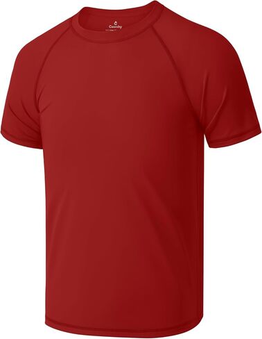 Cooraby Boys' UPF 50 Rashguard Swim Shirt Toddler Kids Youth Boys Short Sleeve Quick-Dry Swimwear Water Surf Swim Tee in Saudi Arabia