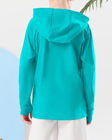 Century Star Long Sleeve Rash Guard Swim Shirts for Boys Toddler Kids UV Protection Fishing Hoodie with Thumb Hole in Saudi Arabia
