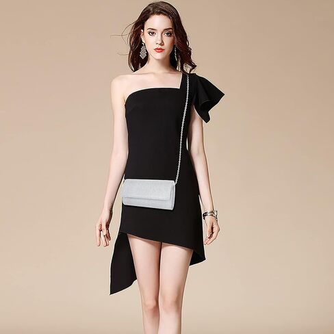 4 قطع القابض الفضي محافظ راينستون قلادة قلادة القلادة دمعة تدمير أقراط رابط تنس المجوهر in Kuwait