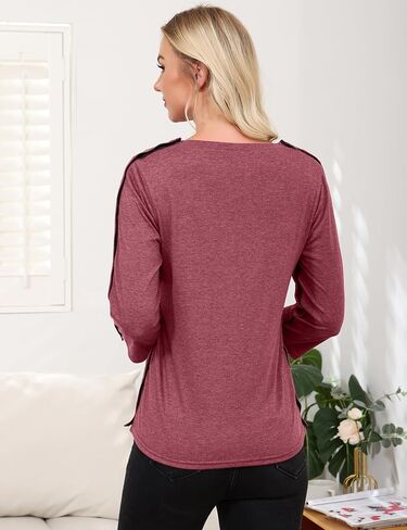 Post Shoulder Surgery Shirts for WomenTear Away 3/4 Sleeve Full Open Side Snap Dialysis Chemo Adaptive Clothing in Saudi Arabia