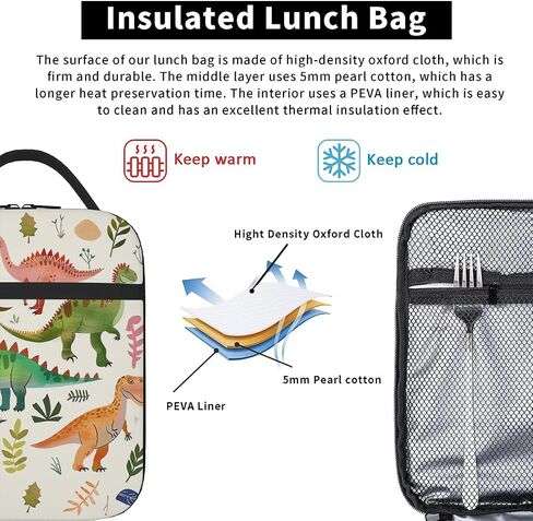 OSAM SPACE Train Lunch Bag for Kids Girls Boys Insulated Lunch Box for Women Men Cute Steam Train Lunch Tote Bag Reusable Cooler Bag for School Picnic Travel Camping in Saudi Arabia