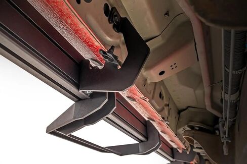 Rough Country SRL2 Aluminum Side Steps for Chevy Silverado & GMC Sierra 1500/2500HD/3500HD (2007-2018) Crew Cab - Modular Running Boards with Adjustable Step Placement in Saudi Arabia