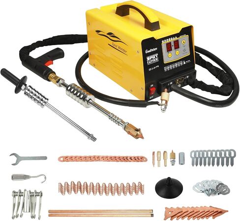 PLAYOCCAR Stud Welder Dent Repair Kit 110V, 3500A Spot Welder Dent Puller, 3KW Car Body Stud Welding Machine Multispot Bonnet Door Repair Tool Kit (3000, Watts) in Kuwait