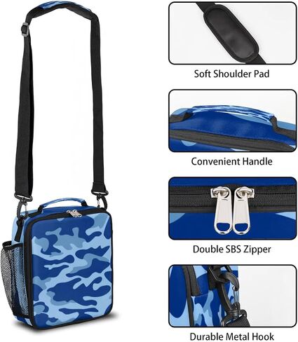 Excavator Car Large Lunch Box,Insulated Lunch Bags with Adjustable Shoulder Strap,School Thermal Lunchbox Cooler Tote Handbag,Waterproof Portable Tote Lunch Bag for School Picnic Work Office in Kuwait