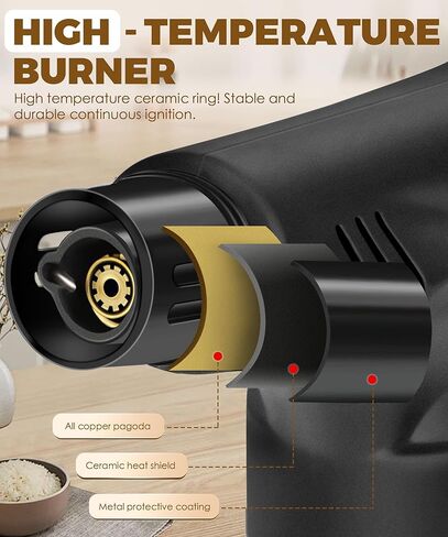 5 Pack of Torch Lighter, Powerful Windproof Jet Flame, Butane Gas Refill, with Safety Lock, Mini Blow Torch Lighters for Candle, Firework (NO Gas) in Kuwait