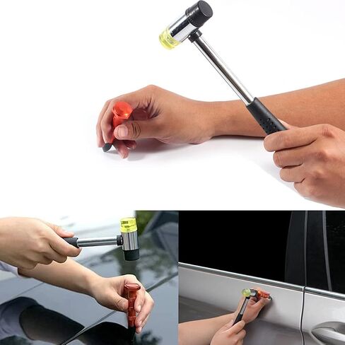 Ladyrosian Car Body Body Adminip Administs Hammer Hammer with head head head tap 22pcs rubber hammer removal levival اطف in Kuwait