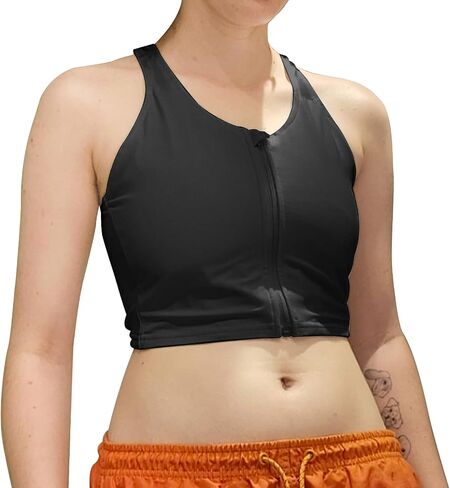 Chest binder Corsets, Trans binder for Large Breasts with Zipper FTM Bustiers - Ultra flat binder in Saudi Arabia