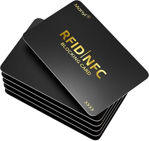 بطاقة حظر RFID للمحافظ ، حماية بطاقة الائتمان NFC بدون اتصال ، Passport Passport بالكامل محفظة محفظة درع حاجز حاجز حاجز 2 in Kuwait