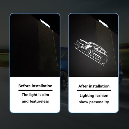 LED Door Logo Projector 3D Ghost Shadow Lights compatible for Cadillac XT5 Puddle Lights Welcome Courtesy Light Auto Accesories 2 Pack (XT5) in Saudi Arabia
