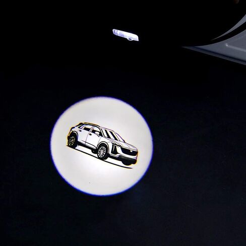 LED Door Logo Projector 3D Ghost Shadow Lights compatible for Cadillac XT5 Puddle Lights Welcome Courtesy Light Auto Accesories 2 Pack (XT5) in Saudi Arabia