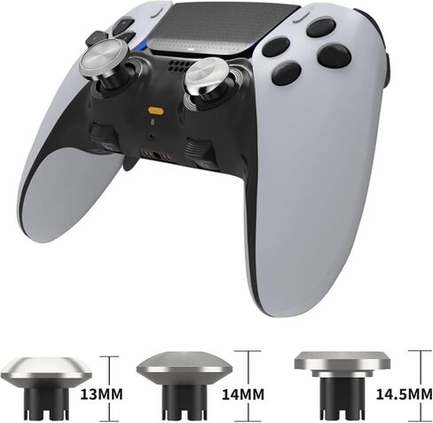 Hzxkqmil Metal Thumbsticks for PS5 Edge Controller, Replacement Custom Joystick Analog Stick Thumb Grips Accessories for PS5 Edge Controller (Black) in Kuwait