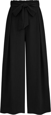 PRETTYGARDEN Women's Wide Leg Work Pants Business Casual High Waisted Loose Palazzo Trouser Summer Clothes in Saudi Arabia