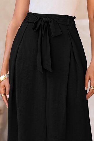 PRETTYGARDEN Women's Wide Leg Work Pants Business Casual High Waisted Loose Palazzo Trouser Summer Clothes in Saudi Arabia