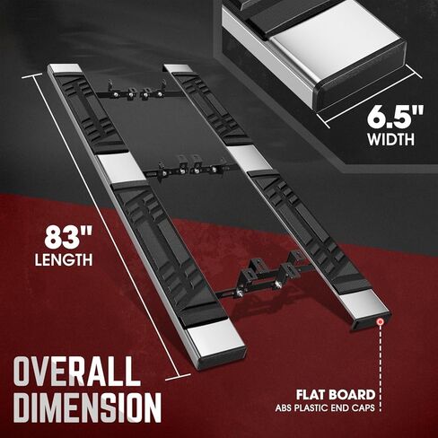 DNA MOTORING 6.5" Running Boards Side Steps Compatible with Chevy Equinox 2018-2025, STEPB-U-EQNX18-T1 in Kuwait