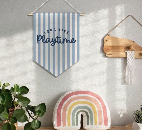 LICE PLAYTINE PLAYTING DECER DECER CANVAS Hanging Banner-Kids Room Room Room Room Congery Decor in Kuwait