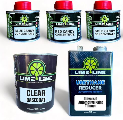 LIME LINE 4 OZ CONCTARE CONCTRATE ، طلاء السيارات قاعدة المذيبات (الحلوى الحمراء 4oz) in Kuwait