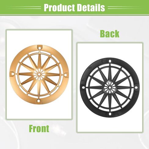 ACROPIX Universal 4" Car Speaker Grills Cover Round 4 Inch Audio Speaker Subwoofer Guard Protector Case with Mounting Screws ABS Black - Pack of 2 in Saudi Arabia