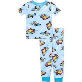 Disney Boys' 2-Piece Loose-fit Pajama Set, Soft & Cute for Kids