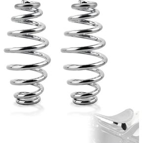 FOVPLUE 4" Seat springs for Solo Seats,Barrel Motorcycle Seat Spring universal for Harley Sportster XL883 1200 Bobber Chopper Custom Application, for Honda Yamaha Kawasaki Suzuki,Black