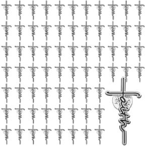 Christian Faith Cross Pin Jesus Brooch for Women Bulk Hard Enamel Lapel Blessed Pin Badge Religious Mothers Day Gift