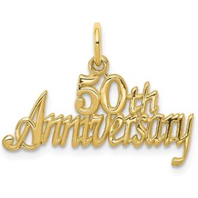 المجوهرات من Lux Solid 10K Gold 25th Sniversary Charm